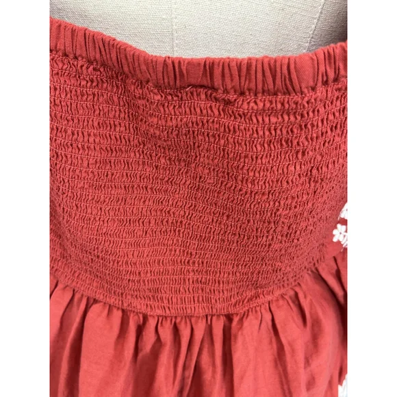 Old Navy‎ Shirt Womens XL Embroidered Floral Peasant Boho Top Short Sleeve - Picture 13 of 15